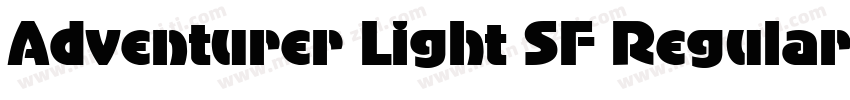 Adventurer Light SF Regular字体转换